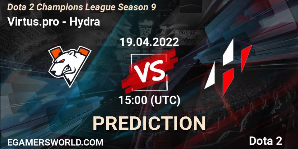 Virtus.pro - Hydra: ennuste. 19.04.22, Dota 2, Dota 2 Champions League Season 9
