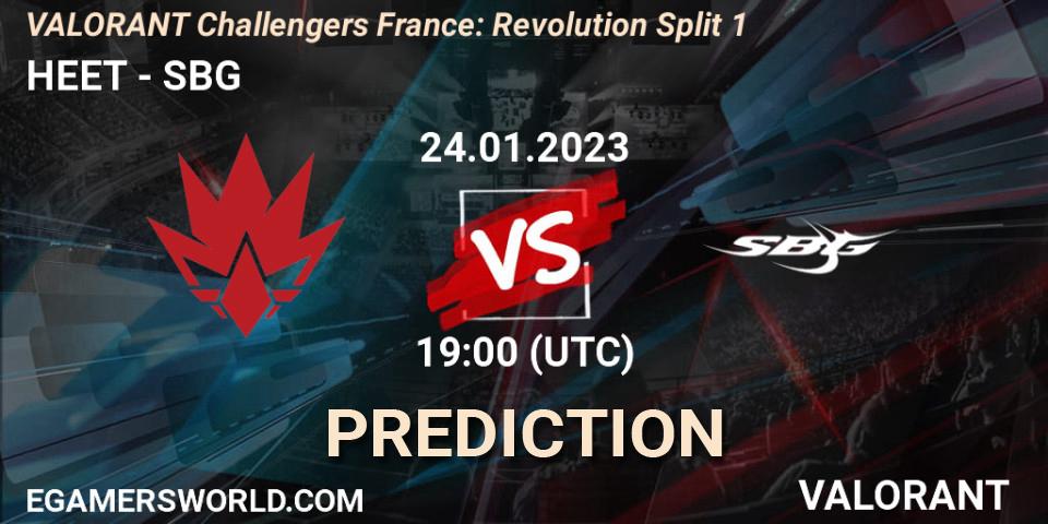 HEET - SBG: ennuste. 24.01.2023 at 19:10, VALORANT, VALORANT Challengers 2023 France: Revolution Split 1
