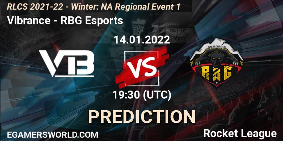 Vibrance - RBG Esports: ennuste. 14.01.22, Rocket League, RLCS 2021-22 - Winter: NA Regional Event 1