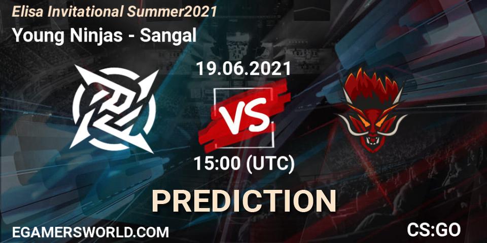 Young Ninjas - Sangal: ennuste. 19.06.2021 at 15:00, Counter-Strike (CS2), Elisa Invitational Summer 2021