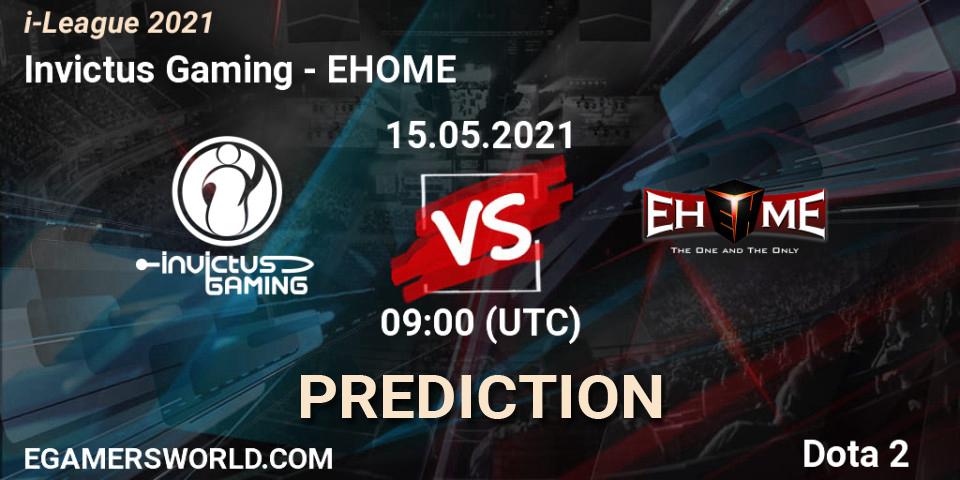 Invictus Gaming - EHOME: ennuste. 15.05.21, Dota 2, i-League 2021 Season 1