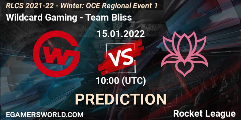 Wildcard Gaming - Team Bliss: ennuste. 15.01.22, Rocket League, RLCS 2021-22 - Winter: OCE Regional Event 1
