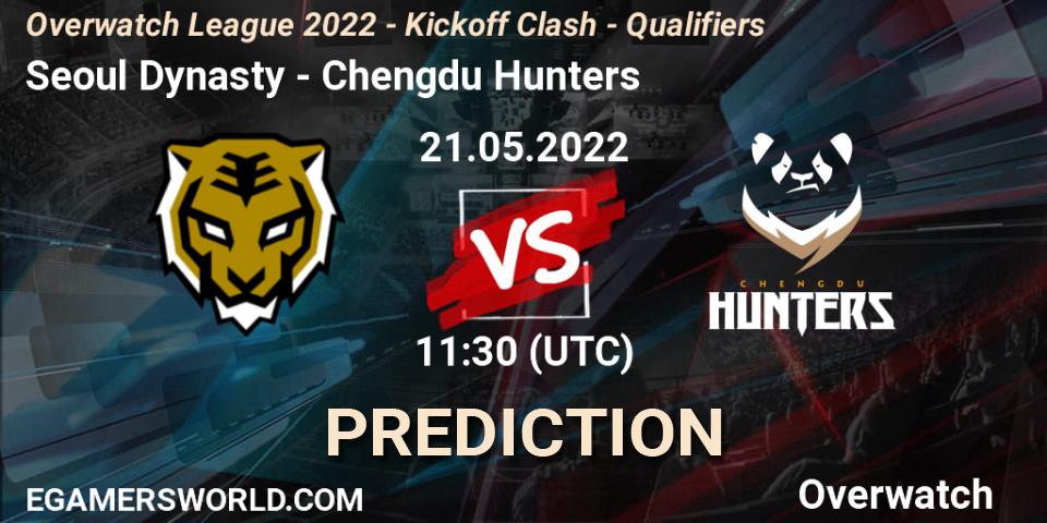 Seoul Dynasty - Chengdu Hunters: ennuste. 22.05.2022 at 11:10, Overwatch, Overwatch League 2022 - Kickoff Clash - Qualifiers