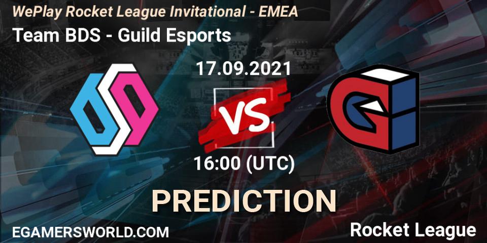 Team BDS - Guild Esports: ennuste. 17.09.2021 at 16:00, Rocket League, WePlay Rocket League Invitational - EMEA