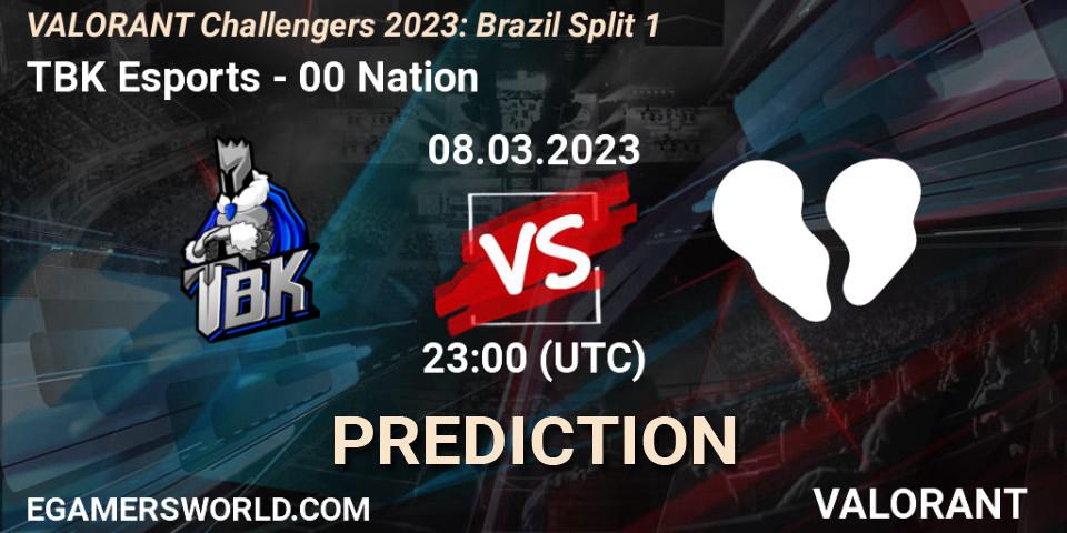 TBK Esports - 00 Nation: ennuste. 08.03.23, VALORANT, VALORANT Challengers 2023: Brazil Split 1