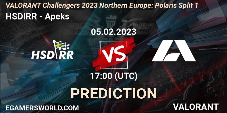 HSDIRR - Apeks: ennuste. 05.02.23, VALORANT, VALORANT Challengers 2023 Northern Europe: Polaris Split 1