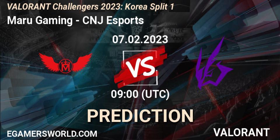 Maru Gaming - CNJ Esports: ennuste. 07.02.23, VALORANT, VALORANT Challengers 2023: Korea Split 1
