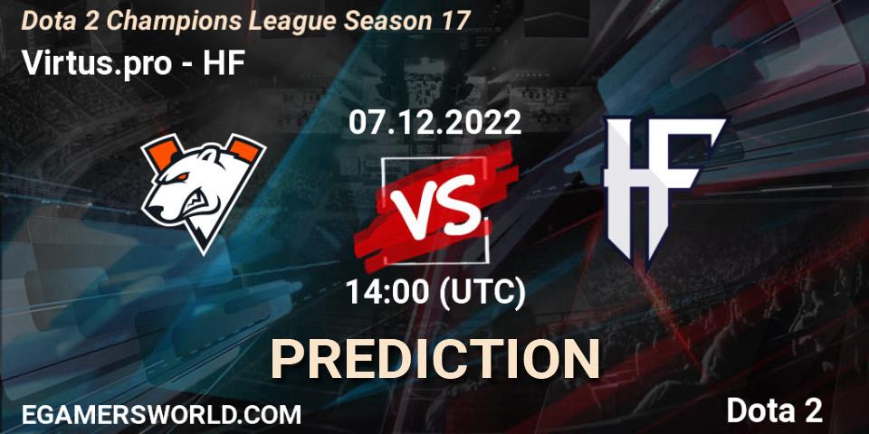 Virtus.pro - HF: ennuste. 07.12.22, Dota 2, Dota 2 Champions League Season 17