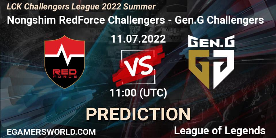 Nongshim RedForce Challengers - Gen.G Challengers: ennuste. 14.07.2022 at 06:00, LoL, LCK Challengers League 2022 Summer