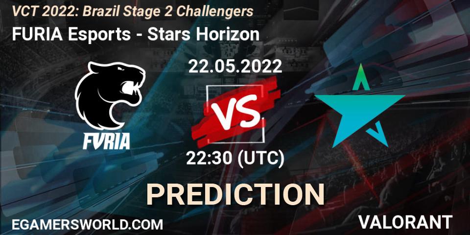 FURIA Esports - Stars Horizon: ennuste. 22.05.2022 at 23:00, VALORANT, VCT 2022: Brazil Stage 2 Challengers