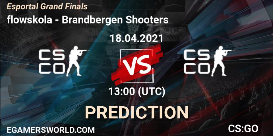 flowskola - Brandbergen Shooters: ennuste. 18.04.2021 at 13:00, Counter-Strike (CS2), Esportal Grand Finals