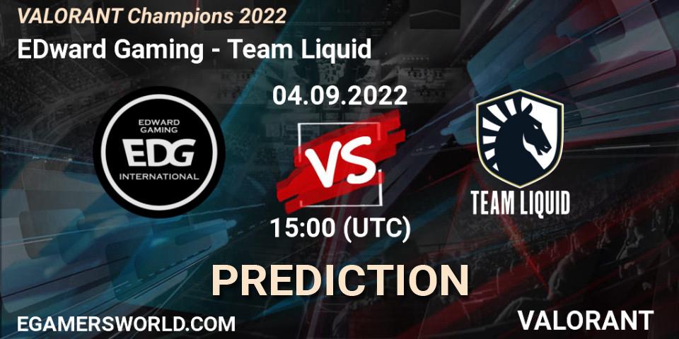 EDward Gaming - Team Liquid: ennuste. 04.09.22, VALORANT, VALORANT Champions 2022