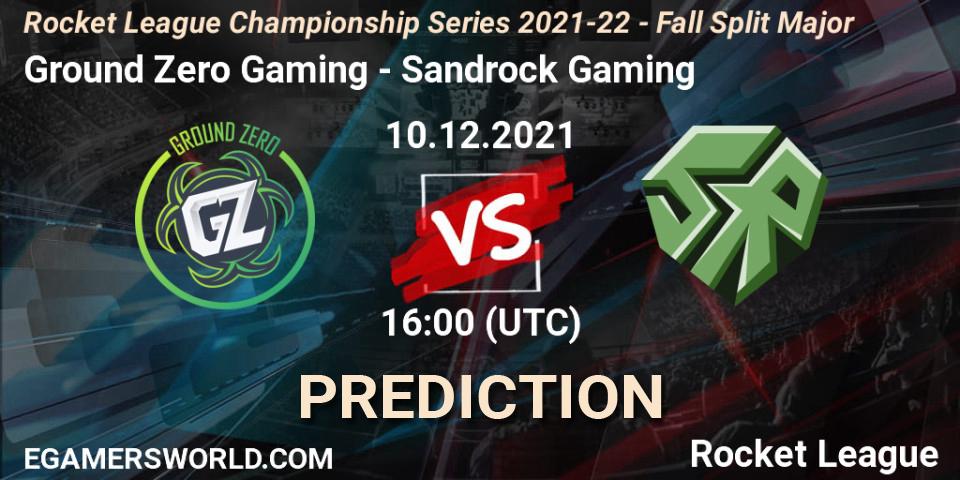 Ground Zero Gaming - Sandrock Gaming: ennuste. 10.12.21, Rocket League, RLCS 2021-22 - Fall Split Major