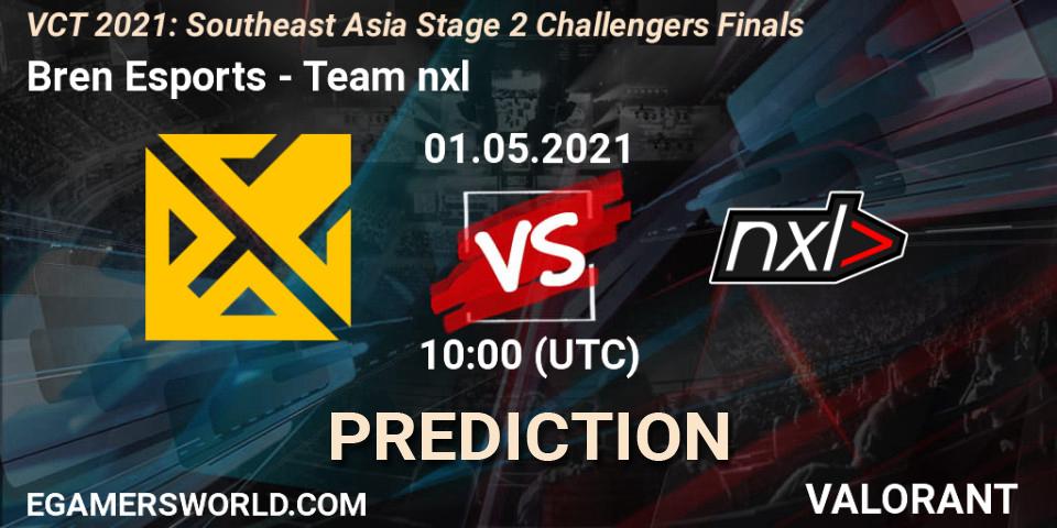 Bren Esports - Team nxl: ennuste. 01.05.2021 at 10:00, VALORANT, VCT 2021: Southeast Asia Stage 2 Challengers Finals