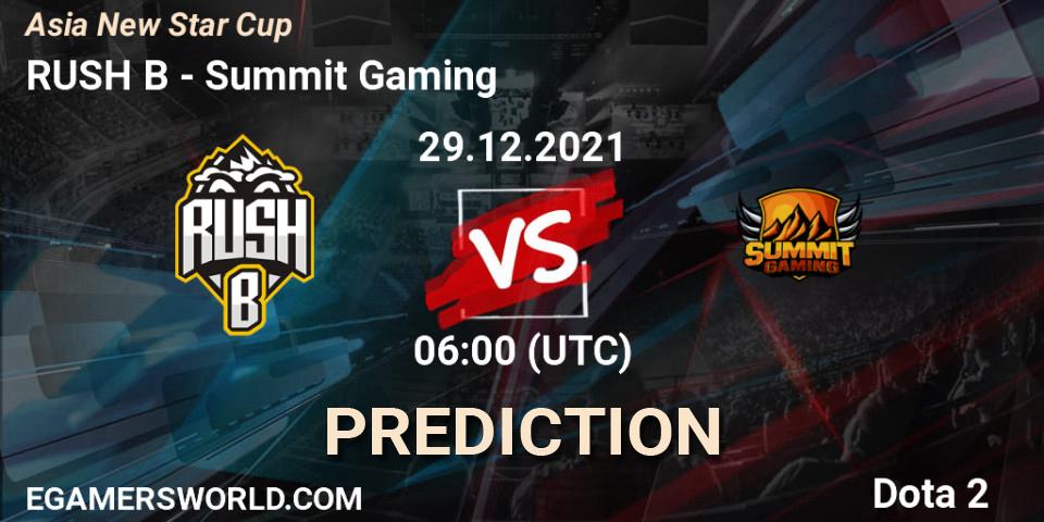 RUSH B - Forest: ennuste. 29.12.2021 at 05:13, Dota 2, Asia New Star Cup