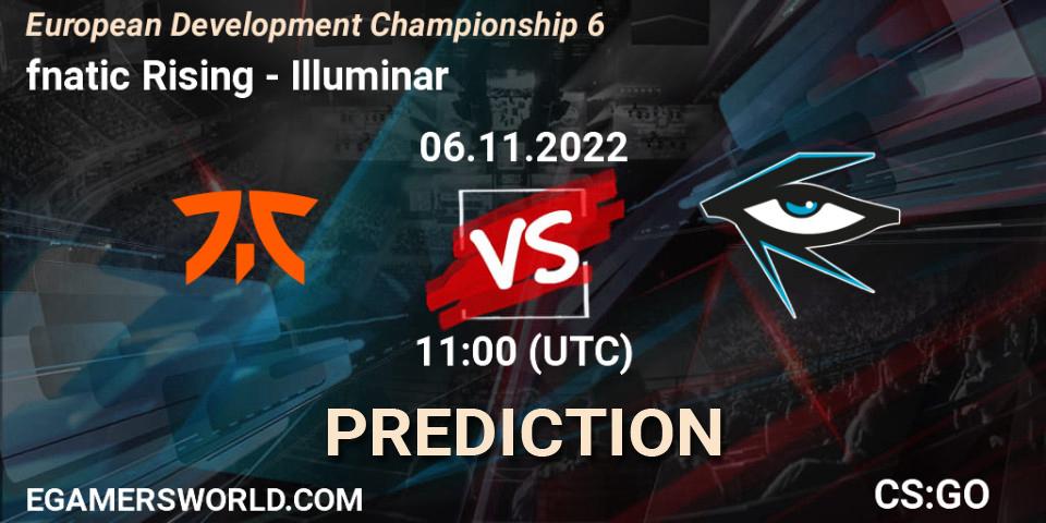 fnatic Rising - Illuminar: ennuste. 06.11.2022 at 11:20, Counter-Strike (CS2), European Development Championship Season 6