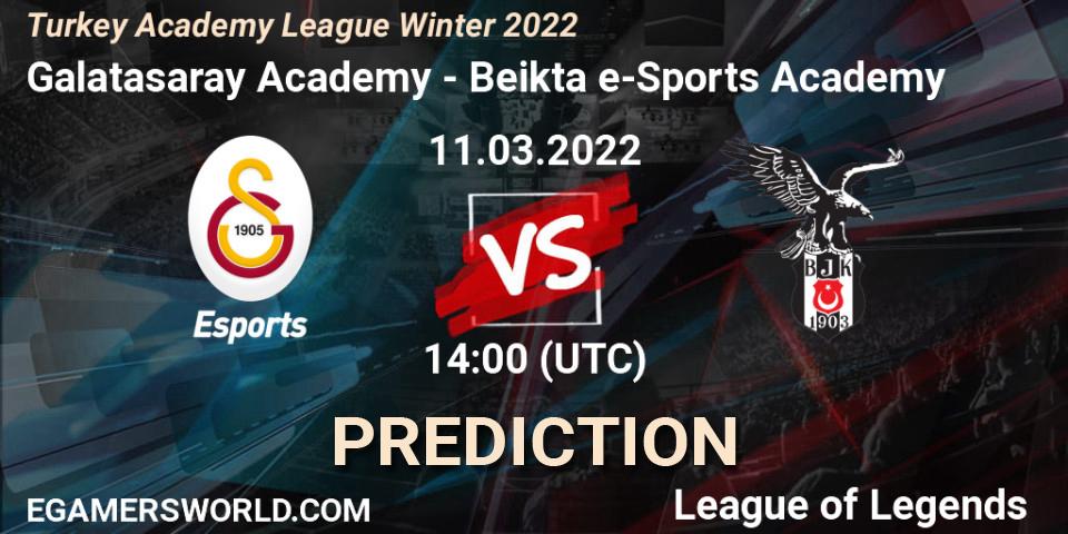 Galatasaray Academy - Beşiktaş e-Sports Academy: ennuste. 11.03.2022 at 14:00, LoL, Turkey Academy League Winter 2022
