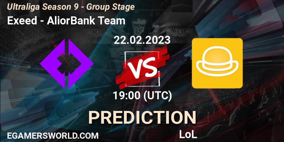 Exeed - AliorBank Team: ennuste. 27.02.2023 at 19:15, LoL, Ultraliga Season 9 - Group Stage