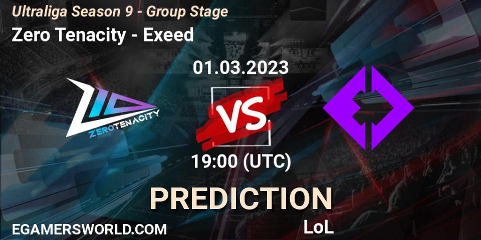 Zero Tenacity - Exeed: ennuste. 01.03.23, LoL, Ultraliga Season 9 - Group Stage