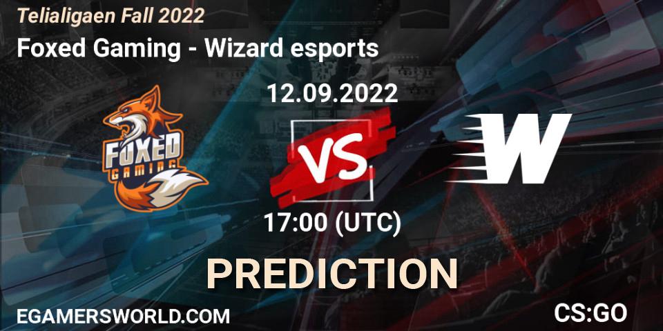 Foxed Gaming - Wizard esports: ennuste. 12.09.2022 at 17:00, Counter-Strike (CS2), Telialigaen Fall 2022: Regular Season