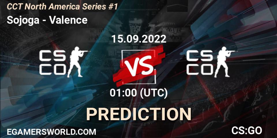 Sojoga - Valence: ennuste. 15.09.2022 at 01:00, Counter-Strike (CS2), CCT North America Series #1