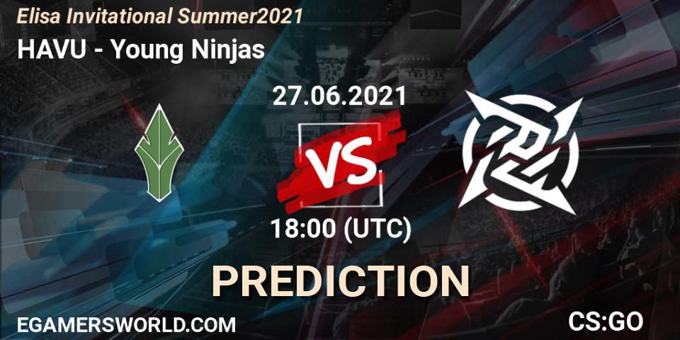 HAVU - Young Ninjas: ennuste. 27.06.21, CS2 (CS:GO), Elisa Invitational Summer 2021