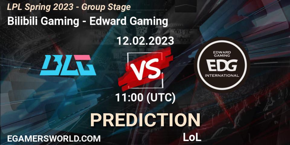 Bilibili Gaming - Edward Gaming: ennuste. 12.02.23, LoL, LPL Spring 2023 - Group Stage