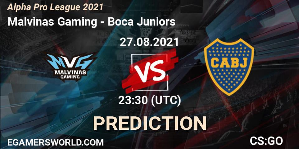 Malvinas Gaming - Boca Juniors: ennuste. 27.08.2021 at 23:30, Counter-Strike (CS2), Alpha Pro League 2021