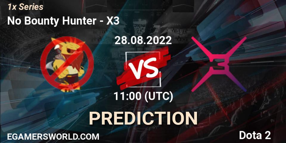 No Bounty Hunter - X3: ennuste. 28.08.2022 at 11:00, Dota 2, 1x Series
