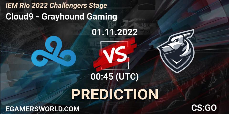 Cloud9 - Grayhound Gaming: ennuste. 01.11.22, CS2 (CS:GO), IEM Rio 2022 Challengers Stage