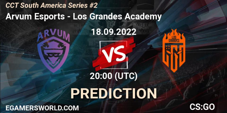 Arvum Esports - Los Grandes Academy: ennuste. 18.09.2022 at 21:10, Counter-Strike (CS2), CCT South America Series #2