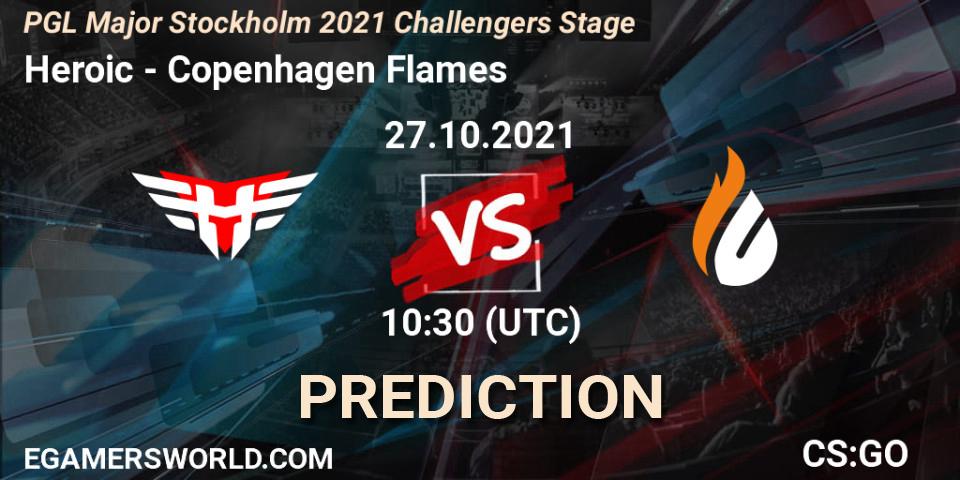 Heroic - Copenhagen Flames: ennuste. 27.10.2021 at 10:45, Counter-Strike (CS2), PGL Major Stockholm 2021 Challengers Stage