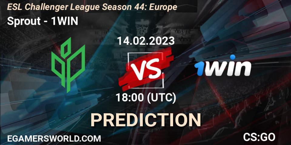 Sprout - 1WIN: ennuste. 12.02.23, CS2 (CS:GO), ESL Challenger League Season 44: Europe