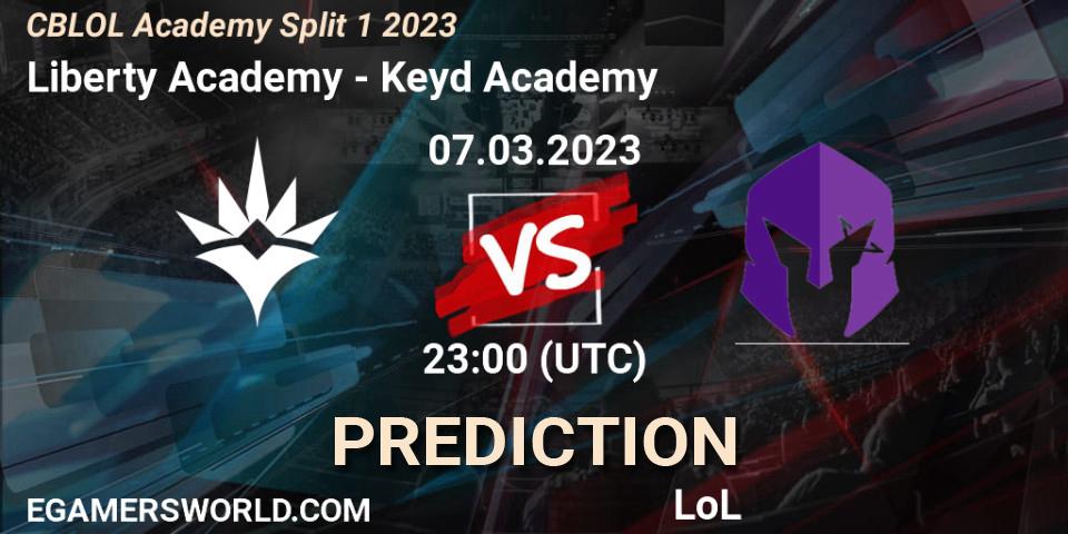Liberty Academy - Keyd Academy: ennuste. 07.03.2023 at 23:00, LoL, CBLOL Academy Split 1 2023