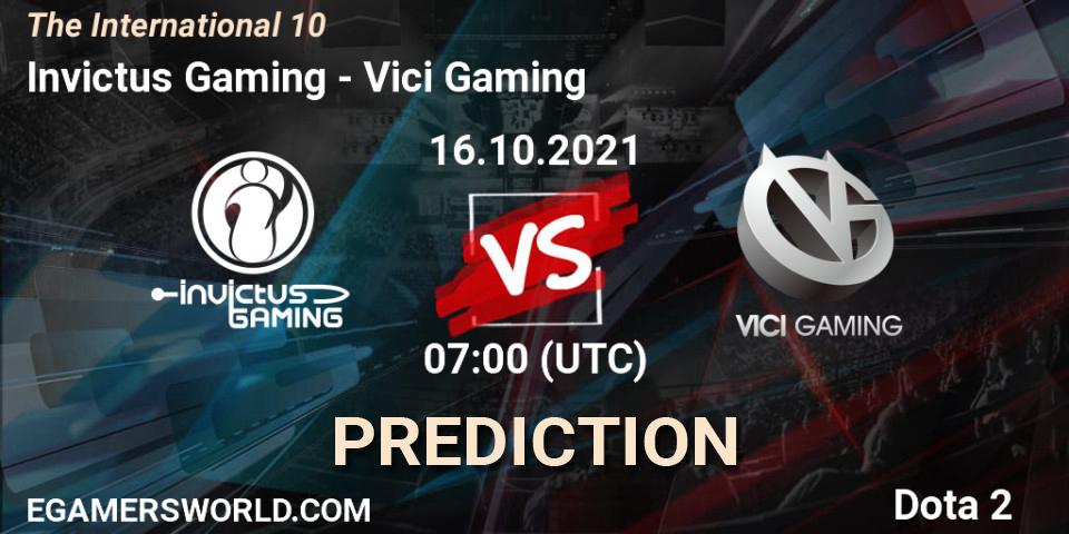 Invictus Gaming - Vici Gaming: ennuste. 16.10.21, Dota 2, The Internationa 2021