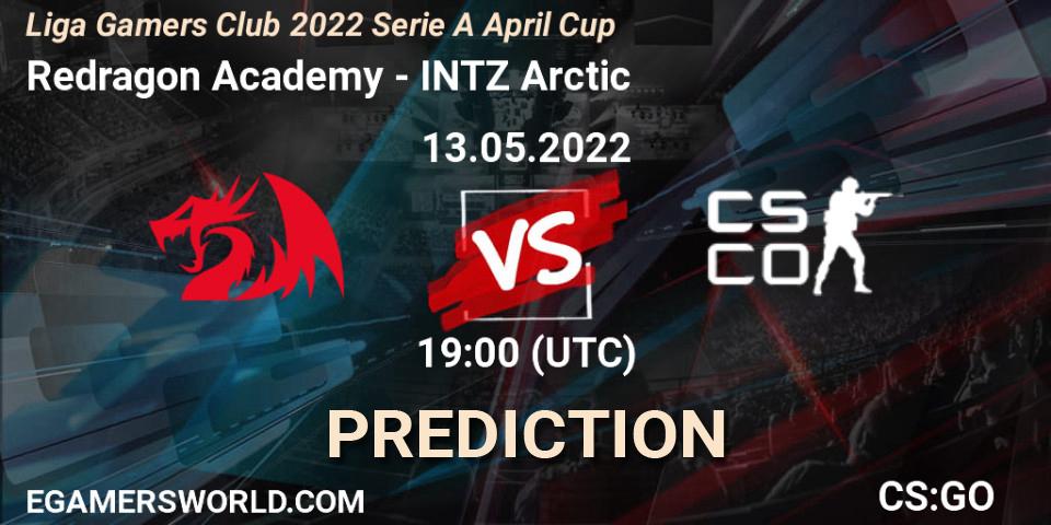 Redragon Academy - INTZ Arctic: ennuste. 13.05.2022 at 19:00, Counter-Strike (CS2), Liga Gamers Club 2022 Serie A April Cup