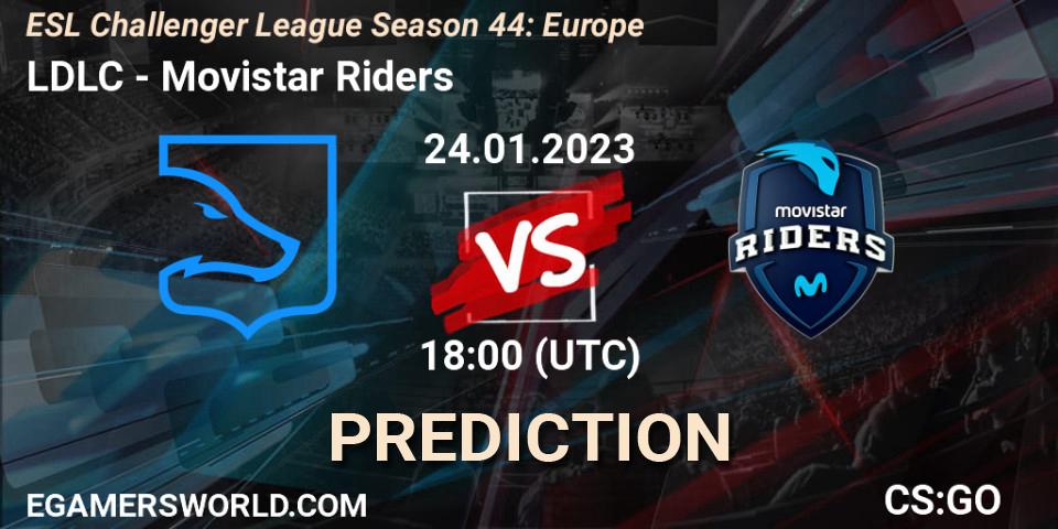 LDLC - Movistar Riders: ennuste. 24.01.23, CS2 (CS:GO), ESL Challenger League Season 44: Europe