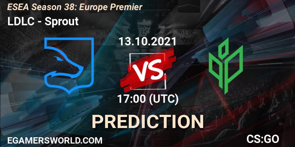 LDLC - Sprout: ennuste. 13.10.2021 at 17:35, Counter-Strike (CS2), ESEA Season 38: Europe Premier