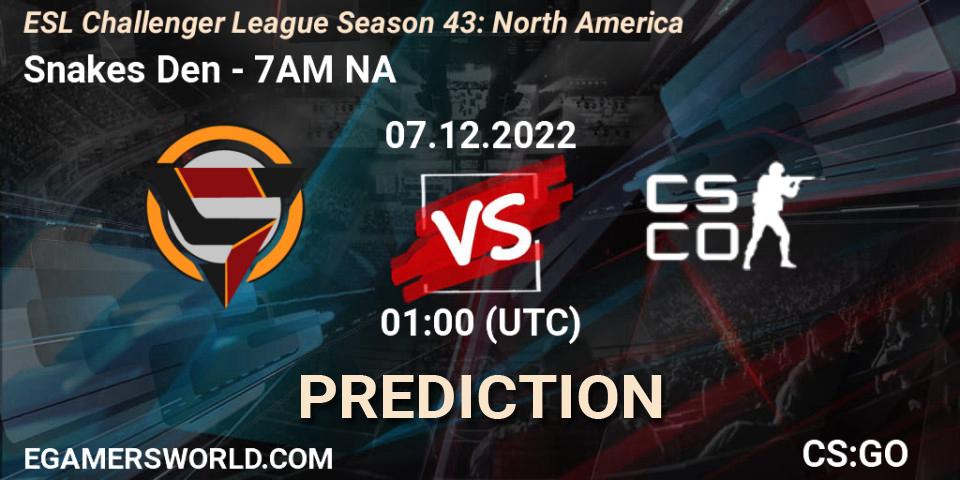 Snakes Den - 7AM NA: ennuste. 07.12.22, CS2 (CS:GO), ESL Challenger League Season 43: North America