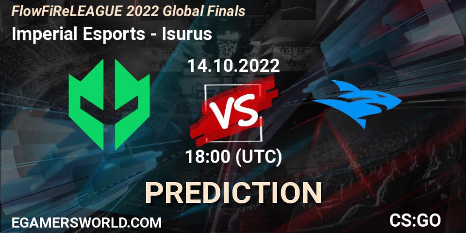 Imperial Esports - Isurus: ennuste. 14.10.22, CS2 (CS:GO), FlowFiReLEAGUE 2022 Global Finals