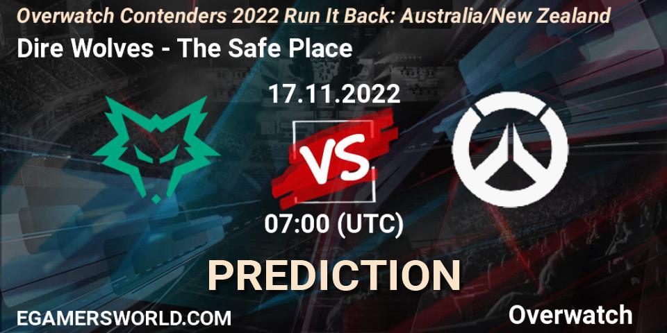 Dire Wolves - The Safe Place: ennuste. 17.11.2022 at 07:00, Overwatch, Overwatch Contenders 2022 - Australia/New Zealand - November