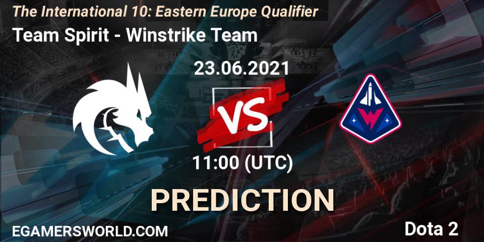 Team Spirit - Winstrike Team: ennuste. 23.06.21, Dota 2, The International 10: Eastern Europe Qualifier