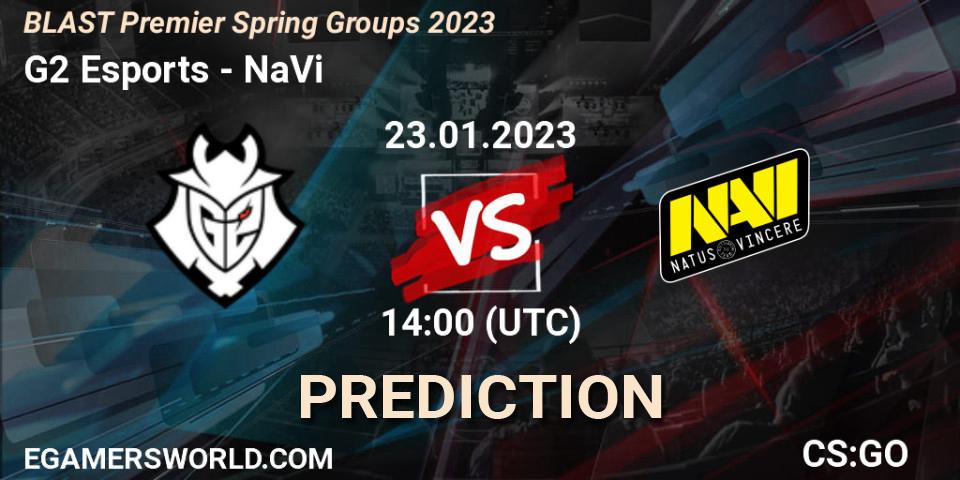 G2 Esports - NaVi: ennuste. 23.01.2023 at 14:00, Counter-Strike (CS2), BLAST Premier Spring Groups 2023