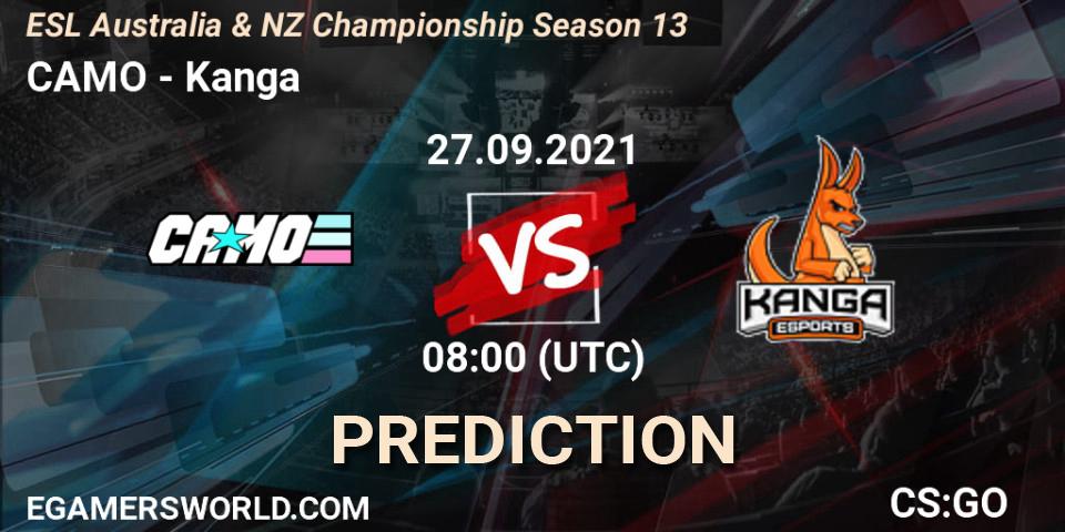 CAMO - Kanga: ennuste. 27.09.2021 at 10:40, Counter-Strike (CS2), ESL Australia & NZ Championship Season 13