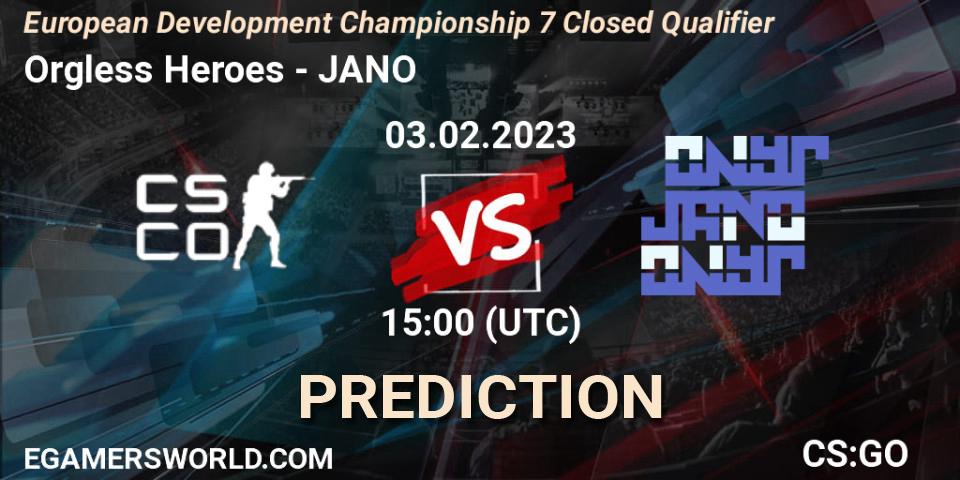 Into The Breach - JANO: ennuste. 03.02.23, CS2 (CS:GO), European Development Championship 7 Closed Qualifier