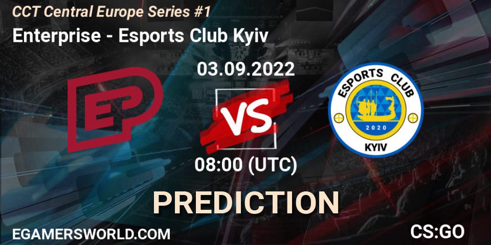 Enterprise - Esports Club Kyiv: ennuste. 03.09.2022 at 08:00, Counter-Strike (CS2), CCT Central Europe Series #1