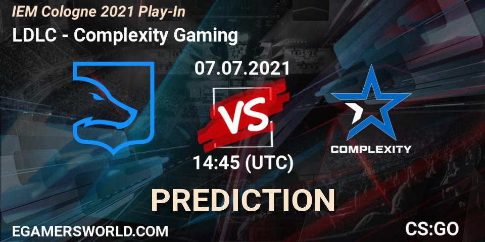 LDLC - Complexity Gaming: ennuste. 07.07.2021 at 14:45, Counter-Strike (CS2), IEM Cologne 2021 Play-In