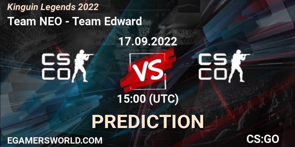 Team NEO - Team Edward: ennuste. 17.09.2022 at 15:10, Counter-Strike (CS2), Kinguin Legends 2022