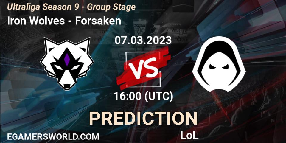 Iron Wolves - Forsaken: ennuste. 07.03.23, LoL, Ultraliga Season 9 - Group Stage