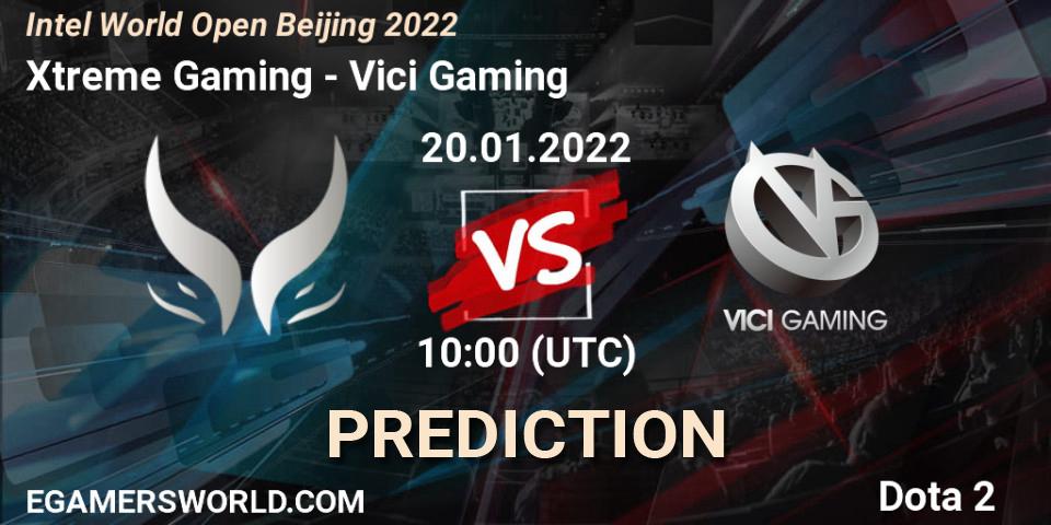 Xtreme Gaming - Vici Gaming: ennuste. 20.01.2022 at 09:45, Dota 2, Intel World Open Beijing 2022